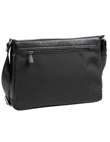 Cartera Portaordenador C/Solapa Matties Sport Nylon 40196-20 Negro