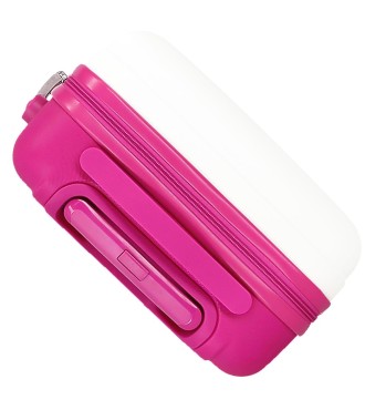 4281316 TROLLEY ABS 50 CM.4R. KUROMI CANDIES BLANCO-FUCSIA 2