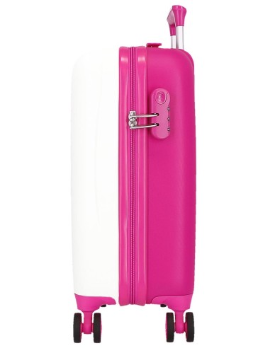 4281316 TROLLEY ABS 50 CM.4R. KUROMI CANDIES BLANCO-FUCSIA