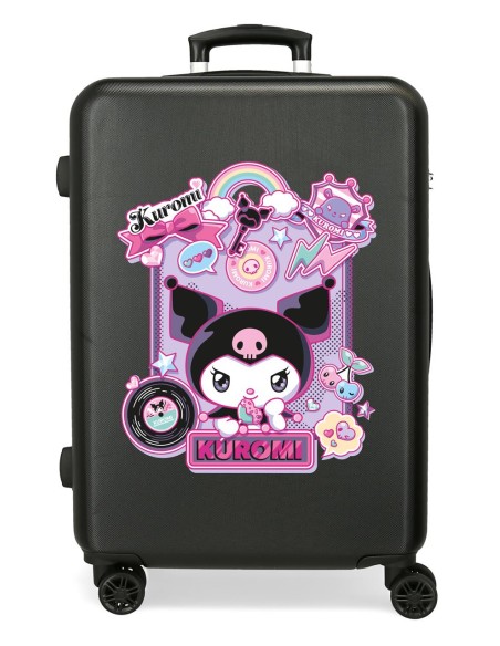 4281211 TROLLEY ABS 65CM. C/EXP. 4R. KUROMI WONDER FEST NEGR