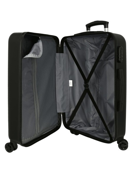 4281211 TROLLEY ABS 65CM. C/EXP. 4R. KUROMI WONDER FEST NEGR