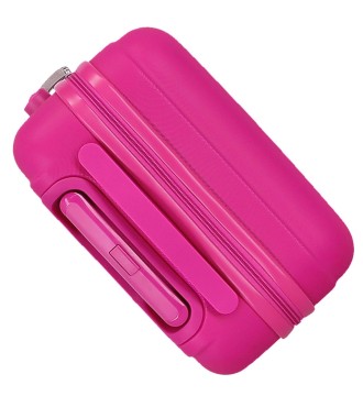 4281313 TROLLEY ABS 50 CM.4R. KUROMI AROUND THE WORLD FUCSIA 2