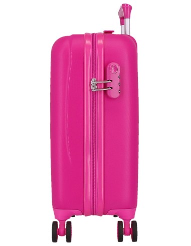 4281313 TROLLEY ABS 50 CM.4R. KUROMI AROUND THE WORLD FUCSIA