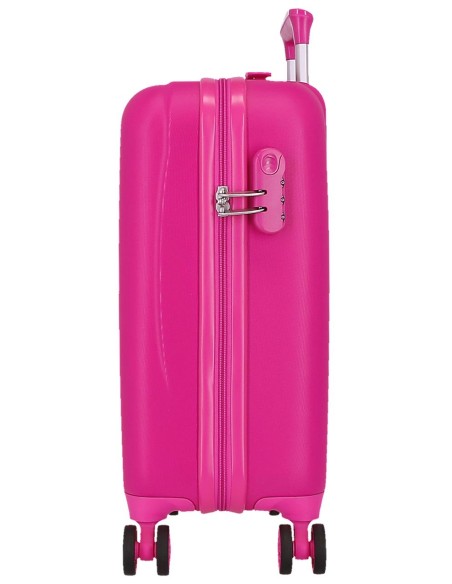 4281313 TROLLEY ABS 50 CM.4R. KUROMI AROUND THE WORLD FUCSIA