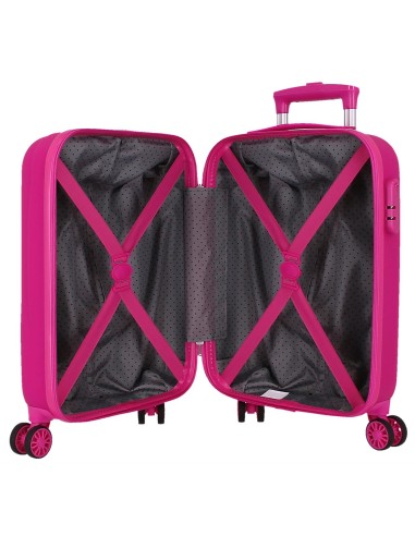 4281313 TROLLEY ABS 50 CM.4R. KUROMI AROUND THE WORLD FUCSIA