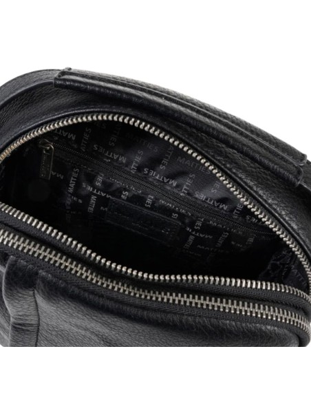 Bolso Bandolera Doble Matties New Nappa 40201-20 Negro Bolso Bandolera Doble Matties New Nappa 40201-20 Negro