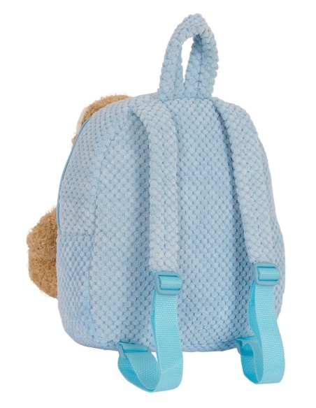 MOCHILA PREESCOLAR CON OSITO SAFTA AZUL PASTEL Mochilas G...