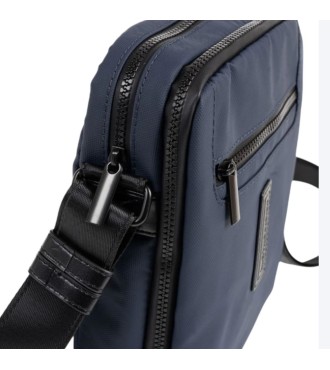 Bolso Bandolera Doble Hombre Matties Coated Nylon 40222-60 Azul 2