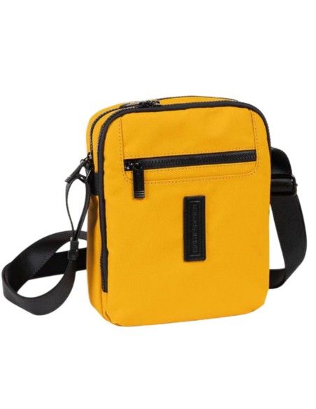 Bolso Bandolera Doble Hombre Matties Coated Nylon 40222-96 Mostaza