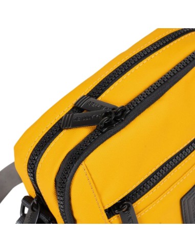 Bolso Bandolera Doble Hombre Matties Coated Nylon 40222-96 Mostaza