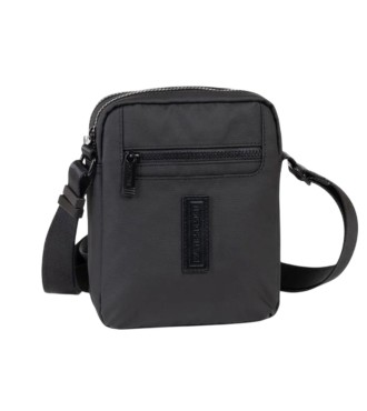 Bolso Bandolera Doble Hombre Matties Coated Nylon 40223-20 Negro