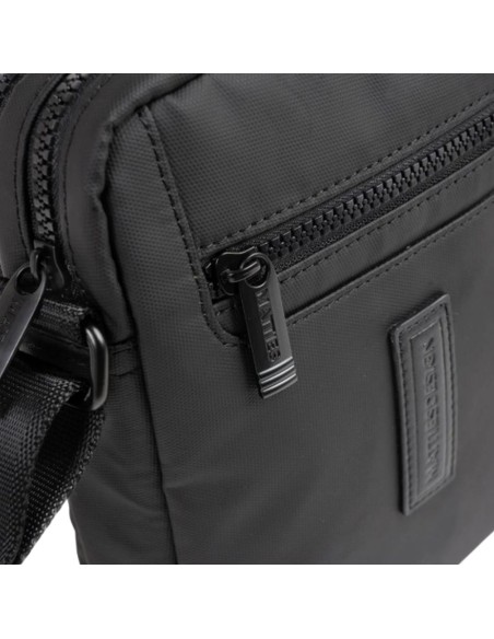Bolso Bandolera Doble Hombre Matties Coated Nylon 40223-20 Negro Bolso Bandolera Doble Hombre Matties Coated Nylon 40223-20 Negro