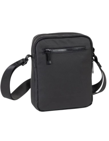 Bolso Bandolera Doble Hombre Matties Coated Nylon 40223-20 Negro