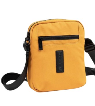 Bolso Bandolera Doble Hombre Matties Coated Nylon 40223-96 Mostaza