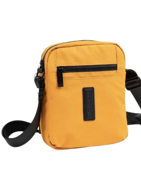 Bolso Bandolera Doble Hombre Matties Coated Nylon 40223-96 Mostaza