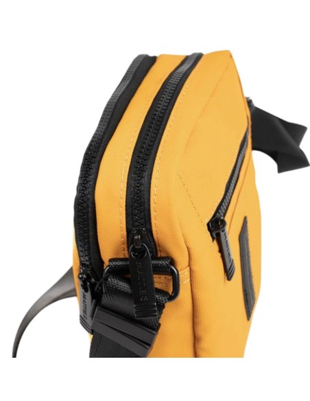 Bolso Bandolera Doble Hombre Matties Coated Nylon 40223-96 Mostaza