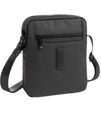 Bolso Bandolera Doble Hombre Matties Coated Nylon 40226-20 Negro