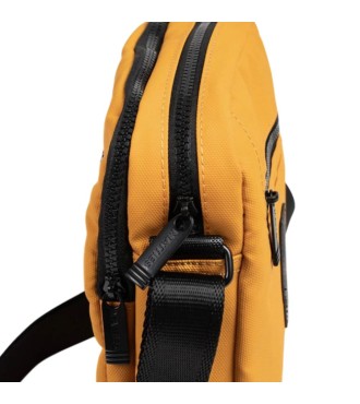 Bolso Bandolera Doble Hombre Matties Coated Nylon 40226-96 Mostaza 2