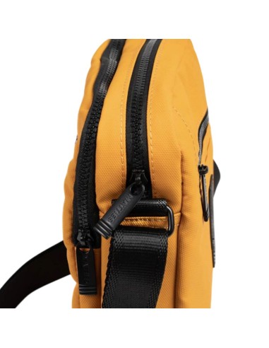 Bolso Bandolera Doble Hombre Matties Coated Nylon 40226-96 Mostaza