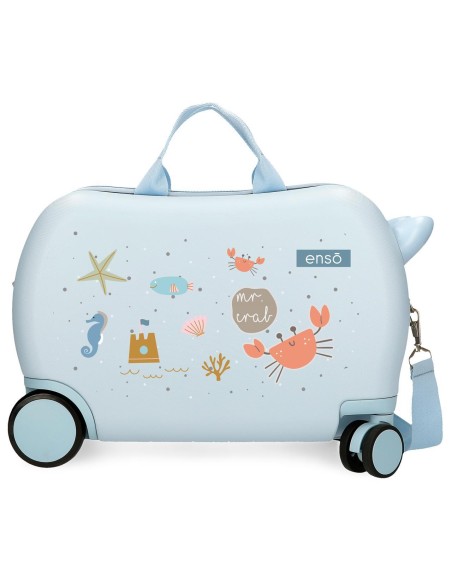 9751022 MALETA INF.ABS 4R.(2 MULTI.) 45CM. ENSO MR CRAB AZUL