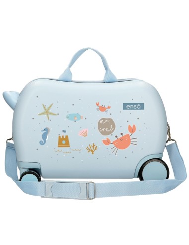 9751022 MALETA INF.ABS 4R.(2 MULTI.) 45CM. ENSO MR CRAB AZUL