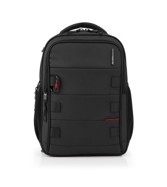 Mochila 3 Compart. Portaordenador  15,6" Gabol Disk Negro