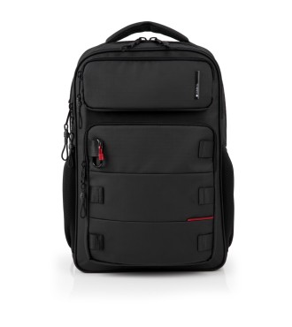 Mochila 2 Compart. Portaordenador  17,3" Gabol Disk Negro
