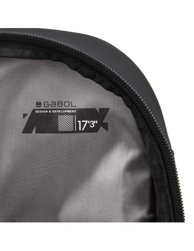 Mochila 2 Compart. Portaordenador  17,3" Gabol Disk Negro