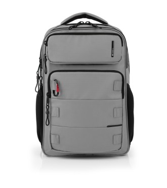 Mochila 2 Compart. Portaordenador  17,3" Gabol Disk Gris