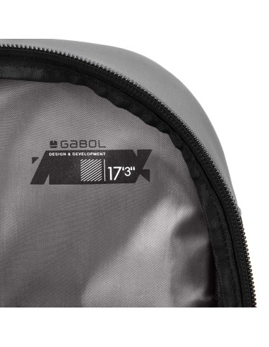 Mochila 2 Compart. Portaordenador  17,3" Gabol Disk Gris
