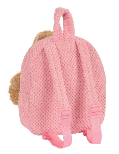 MOCHILA PREESCOLAR CON OSITO SAFTA ROSA Mochilas Guarderí...