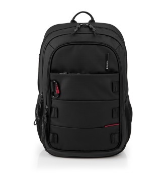 Mochila 3 Compart. Portaordenador  15,6" Gabol Disk Negro