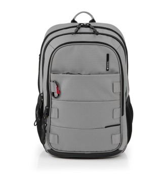 Mochila 3 Compart. Portaordenador  15,6" Gabol Disk Gris