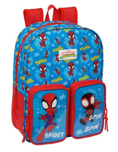 MOCHILA INFANTIL BOLSILLOS ADAPT.CARRO SPIDEY Mochilas Es...