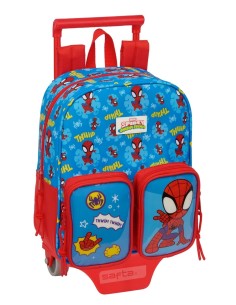 MOCH 232 BOLSILLOS FRONTALES+CARRO 805 SPIDEY Mochilas Gu...