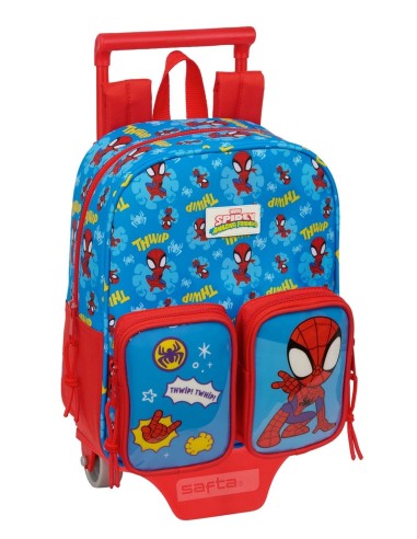 MOCH 232 BOLSILLOS FRONTALES+CARRO 805 SPIDEY Mochilas Gu...