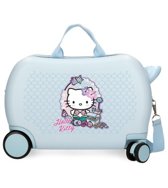 4181011 MALETA INF.ABS 4R.(2 MULTI.) 45CM. MERMAID KITTY AZU