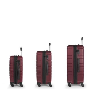 Set 3 Maletas C22-M-L  Gabol Zero Rojo 2