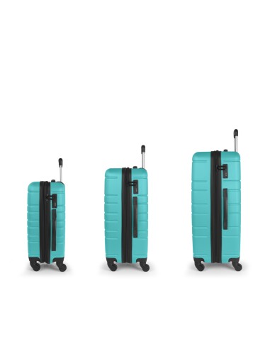 Set 3 Maletas C22-M-L Gabol Zero Turquesa
