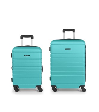 Set 2 Maletas C22-M Gabol Zero Turquesa