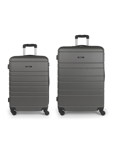 Set 2 Maletas M-L Gabol Zero Gris
