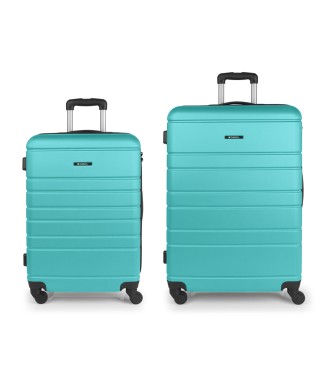 Set 2 Maletas M-L Gabol Zero Turquesa