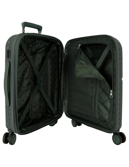 7698633 TROLLEY ABS 55CM. C/EXP. 4R. PJL ACCENT VERDE