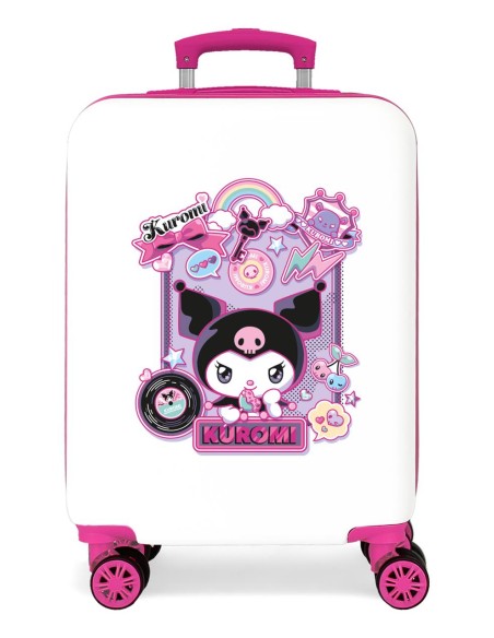 4281117 TROLLEY ABS 55CM.4R. WONDER KUROMI BLANCO-FUCSIA 4281117 TROLLEY ABS 55CM.4R. WONDER KUROMI BLANCO-FUCSIA