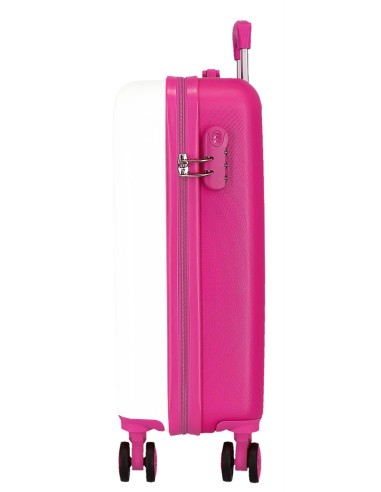 4281117 TROLLEY ABS 55CM.4R. WONDER KUROMI BLANCO-FUCSIA