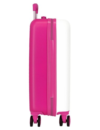 4281117 TROLLEY ABS 55CM.4R. WONDER KUROMI BLANCO-FUCSIA