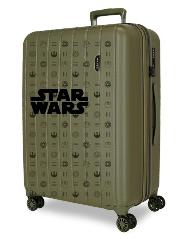 3499242 TROLLEY ABS 65CM. C/EXP. 4R. STAR WARS GREEN
