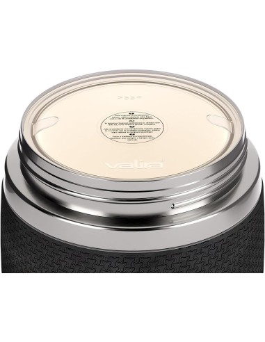 Valira 6614 Termo para sólidos con 2 contenedores interiores, Acero inoxidable, 0.7 L