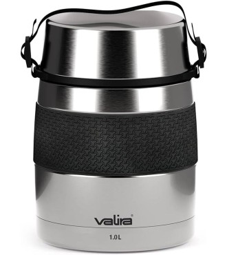 Valira VAN6615 Inoxterm - Termo para sólidos con 2 contenedores interiores, Gris, 1 L