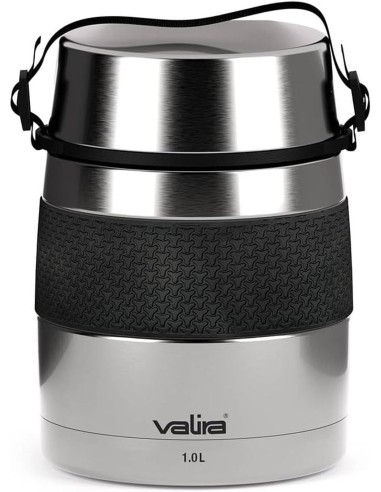 Valira VAN6615 Inoxterm - Termo para sólidos con 2 contenedores interiores, Gris, 1 L